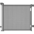 Momcozy Retractable Baby Gate, 33" Tall, Extends up to 55" Wide, Child Safety Baby Gates for Stairs, Doorways, Hallways, Indoor, Outdoor (Grey, 55"33")