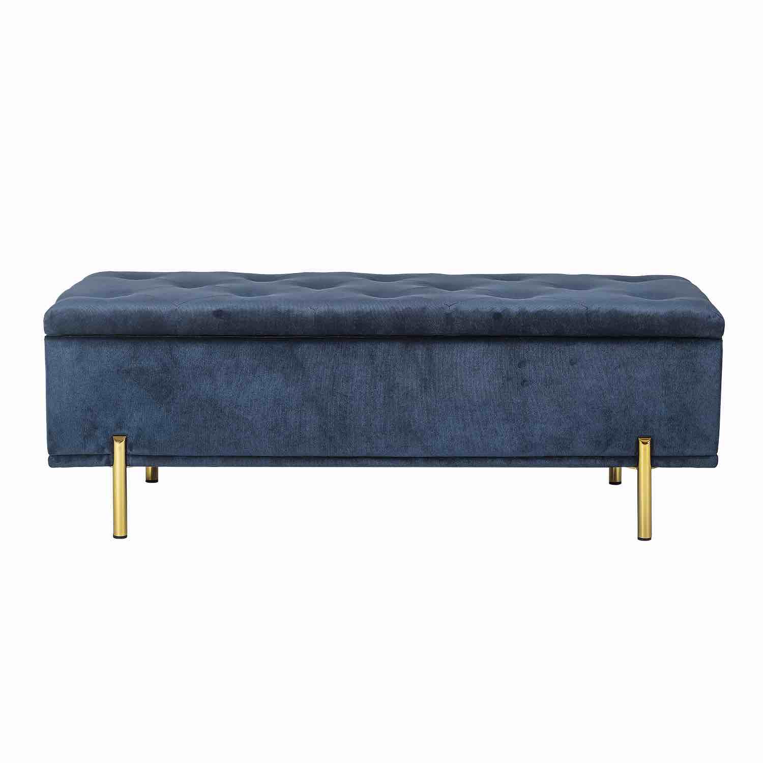 Laquil 46.5" Wide Tufted Rectangle Storage Ottoman