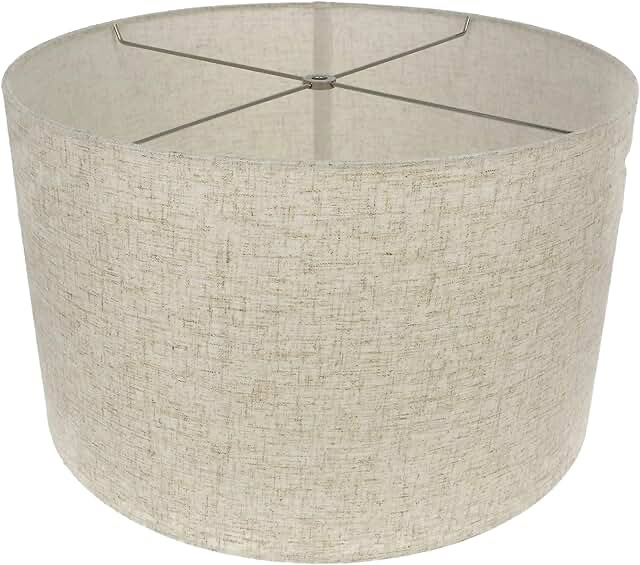 Visual Comfort Round Linen Shade 18 X 18 X 11