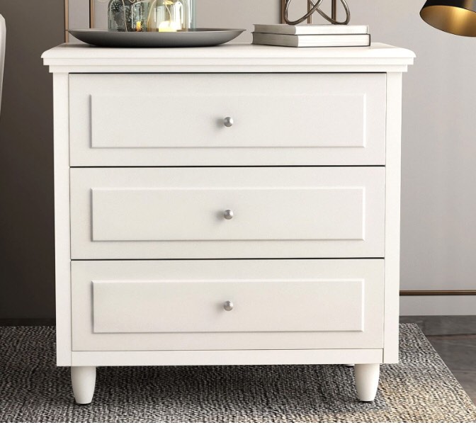 3 drawer side table