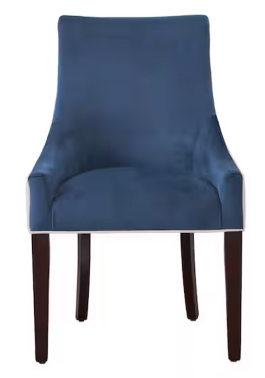 Jolie Navy Blue Upholstered Dining Chair