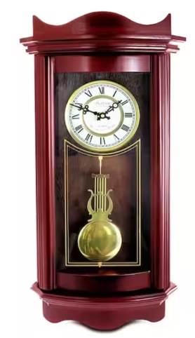 Pendulum wall clock cherry finish (similar to stock photo) 