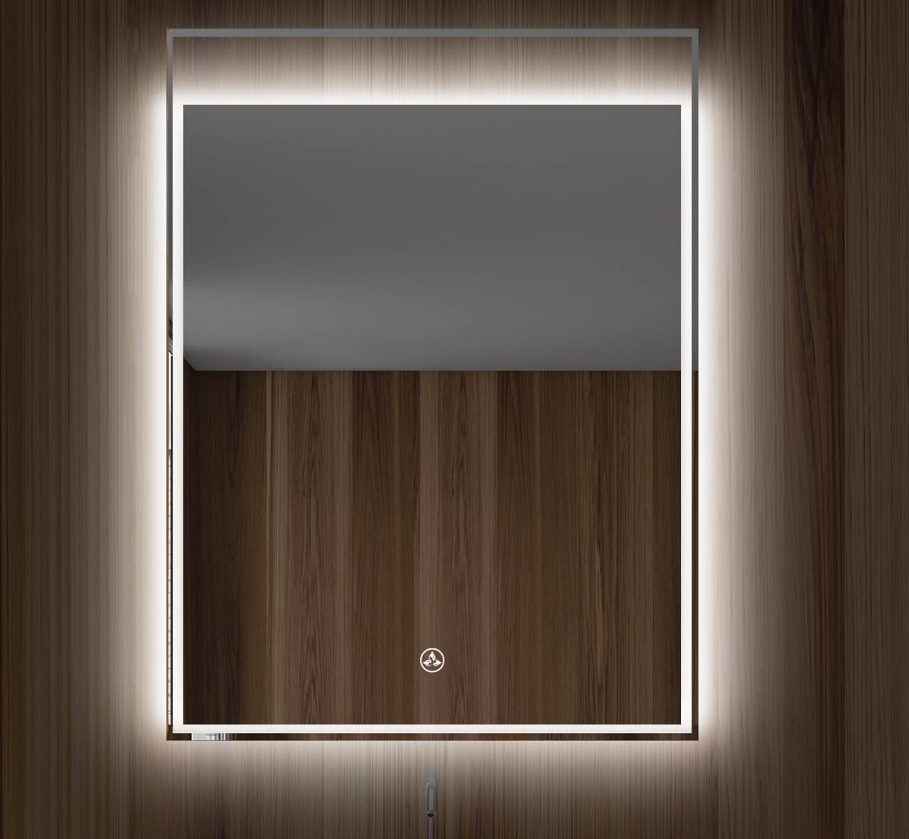 Alpha 24 Inch LED Illuminated Backlit Mirror