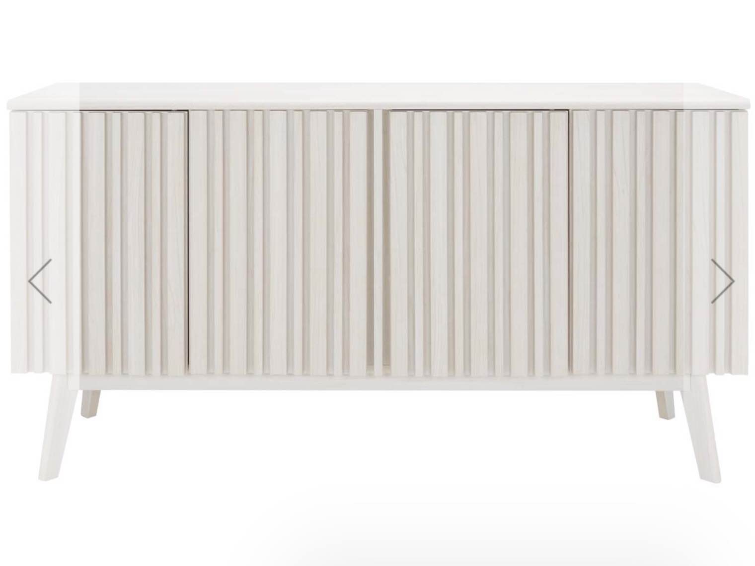 Safavieh Helena 4 Door 4 Shelf Media Stand - White(Incomplete box 1/2)