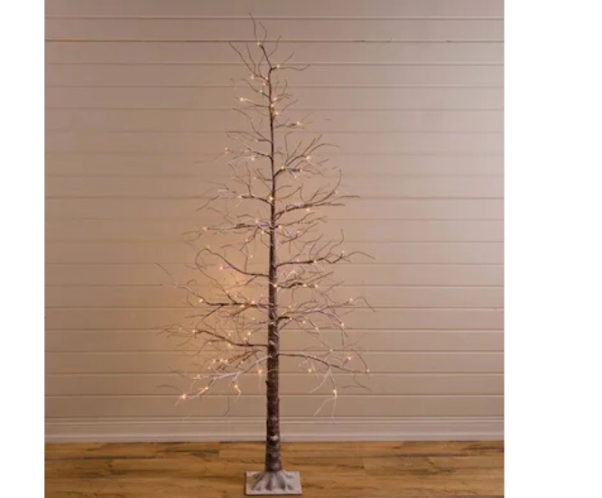 Plow & Hearth 6-ft Pre-lit Assorted Artificial Christmas Tree with LED Lights