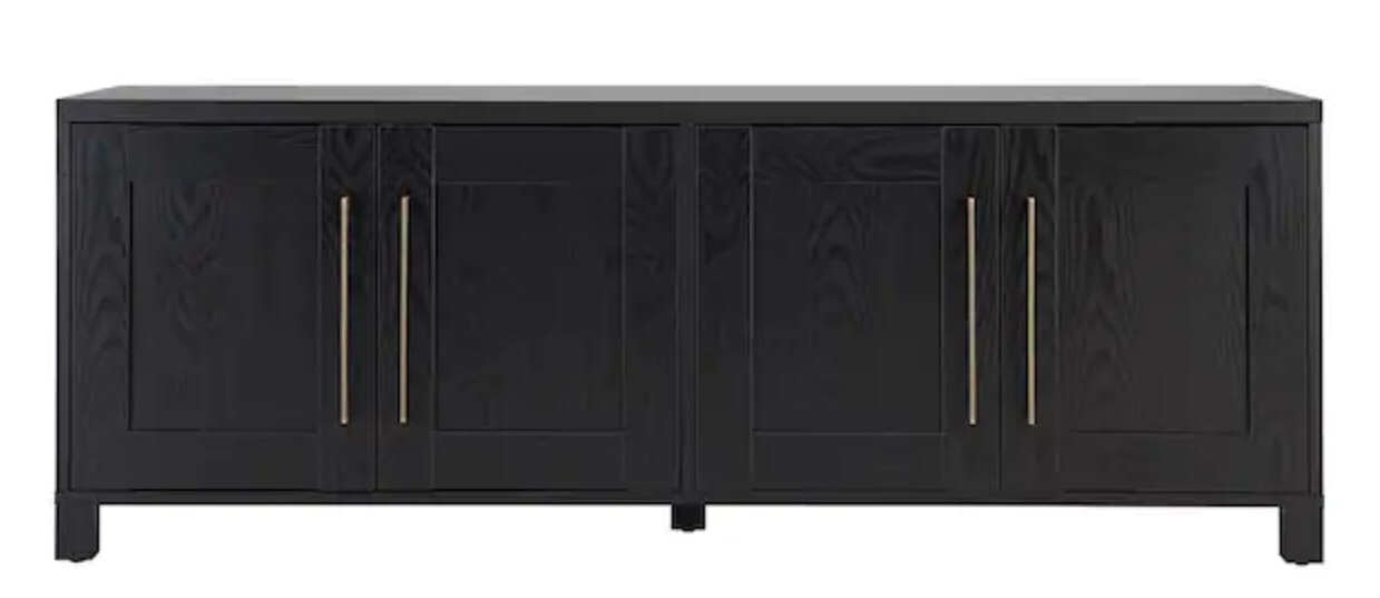 Chabot 68 in. Black Grain TV Stand Fits TV's up to 75 in.