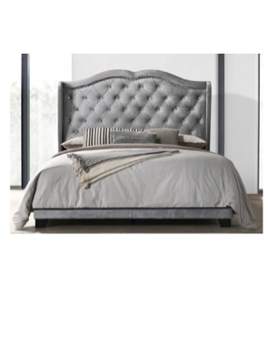 Tess Tufted Upholstered Low Profile Standard Bed