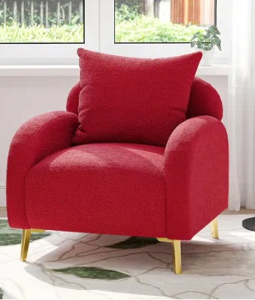 Schiller 28.7 inches Wide Velvet Armchair