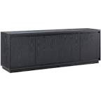 black grain finish tv stand 