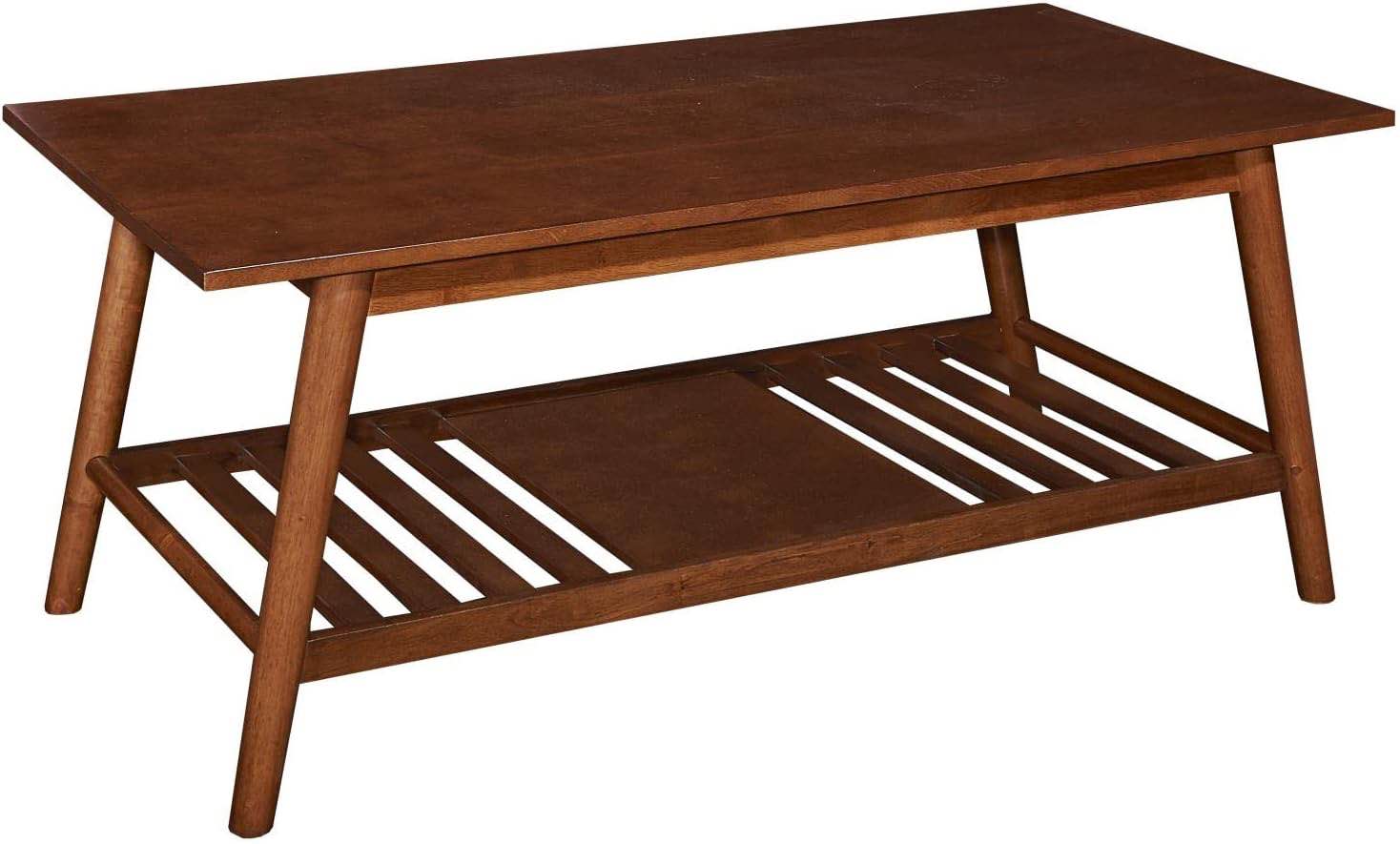 Linon Mid Century Walnut Melissa Coffee Table 826310BIR01U