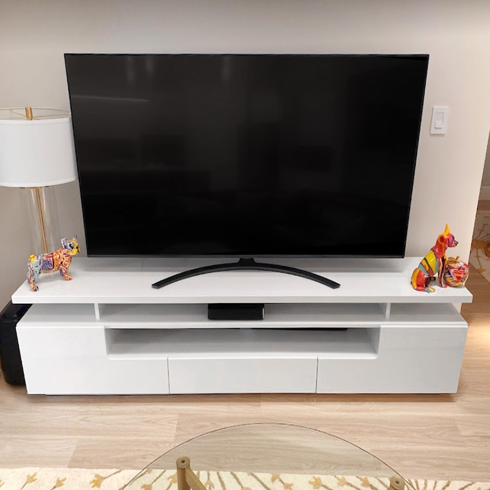 Eva TV Stand White *incomplete,box 2/2 only*