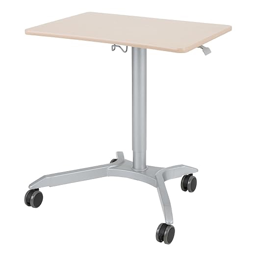 Learniture Shapes Series Sit-to-Stand Desk, Maple