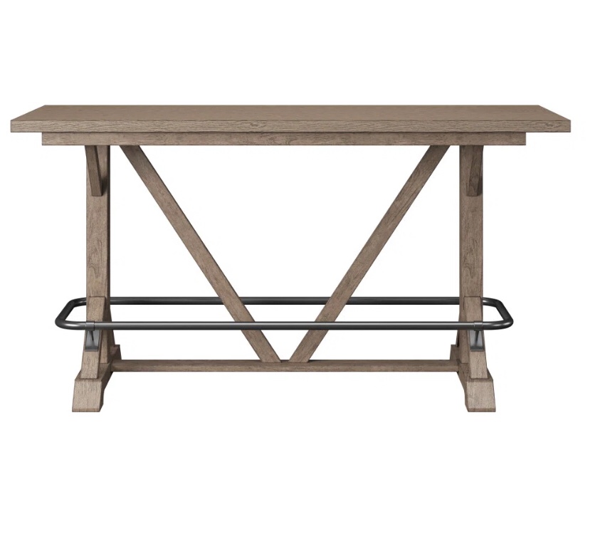 Laurel Foundry Modern Farmhouse Susan 78" Solid Wood Bar Height ...