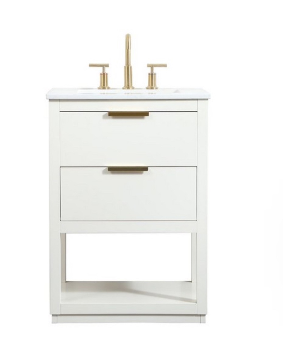 Elegant Furniture Lighting VF19224WH Larkin 24 Inch Single Sink Bath Vanity, White - source: https://www.kbauthority.com/elegant-furniture-lighting-vf19224wh-larkin-24-inch-single-sink-bath-vanity-white.html
