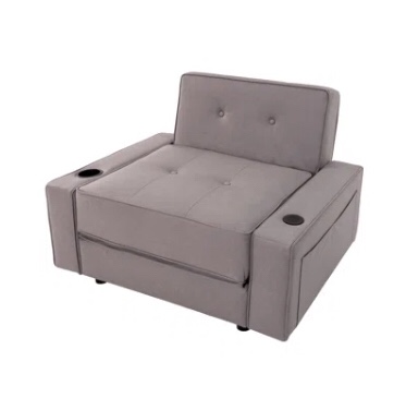 Cournoyer 41" W Tufted Convertible Chair