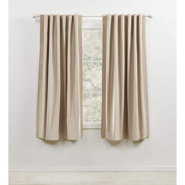 Lauren Ralph Lauren Waller Blackout Solid 100% Cotton with Lining Rod Pocket Curtain Panel