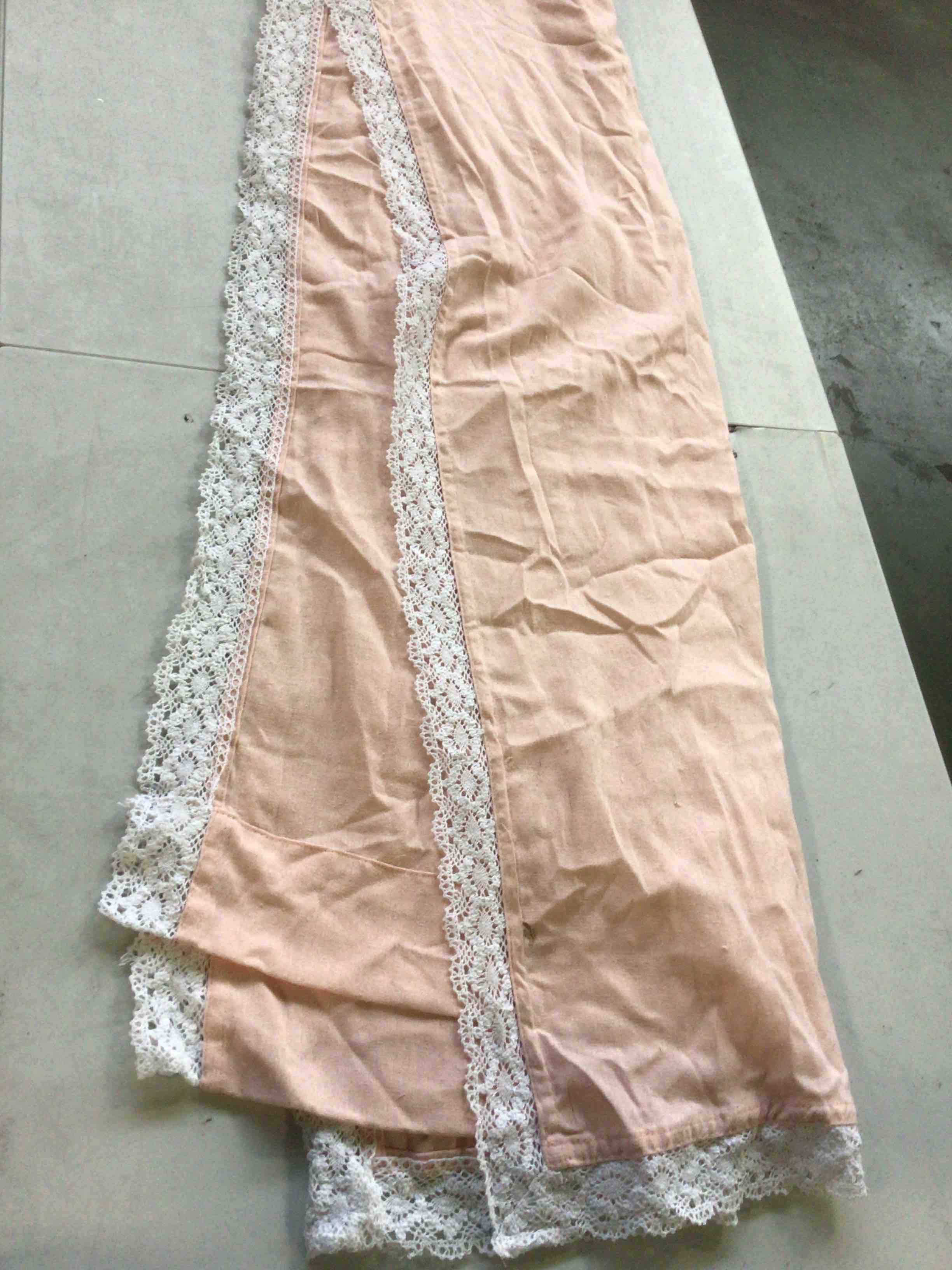 Lush Decor Pom Curtain | Textured, Solid Color Vintage Chic Style Window Panel for Living, Dining Room, Bedroom 2 panels 