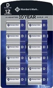 Member's Mark Alkaline D Batteries (12 Pack)