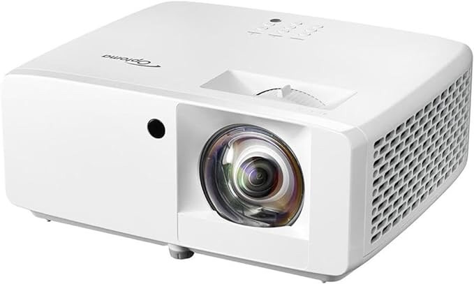 Optoma GT2000HDR Compact Short Throw Laser Home Theater and Gaming Projector, 1080p HD with 4K HDR Input, Bright 3,500 Lumens for Day and Night Viewing