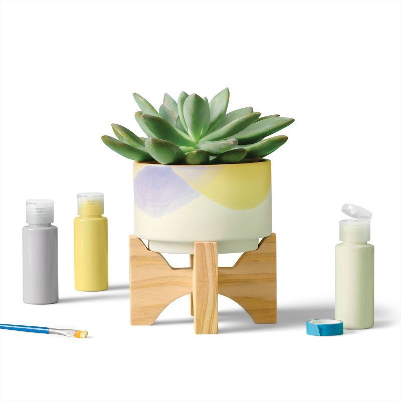 Paint-Your-Own Ceramic Flower Pot Kit - Mondo Llama™