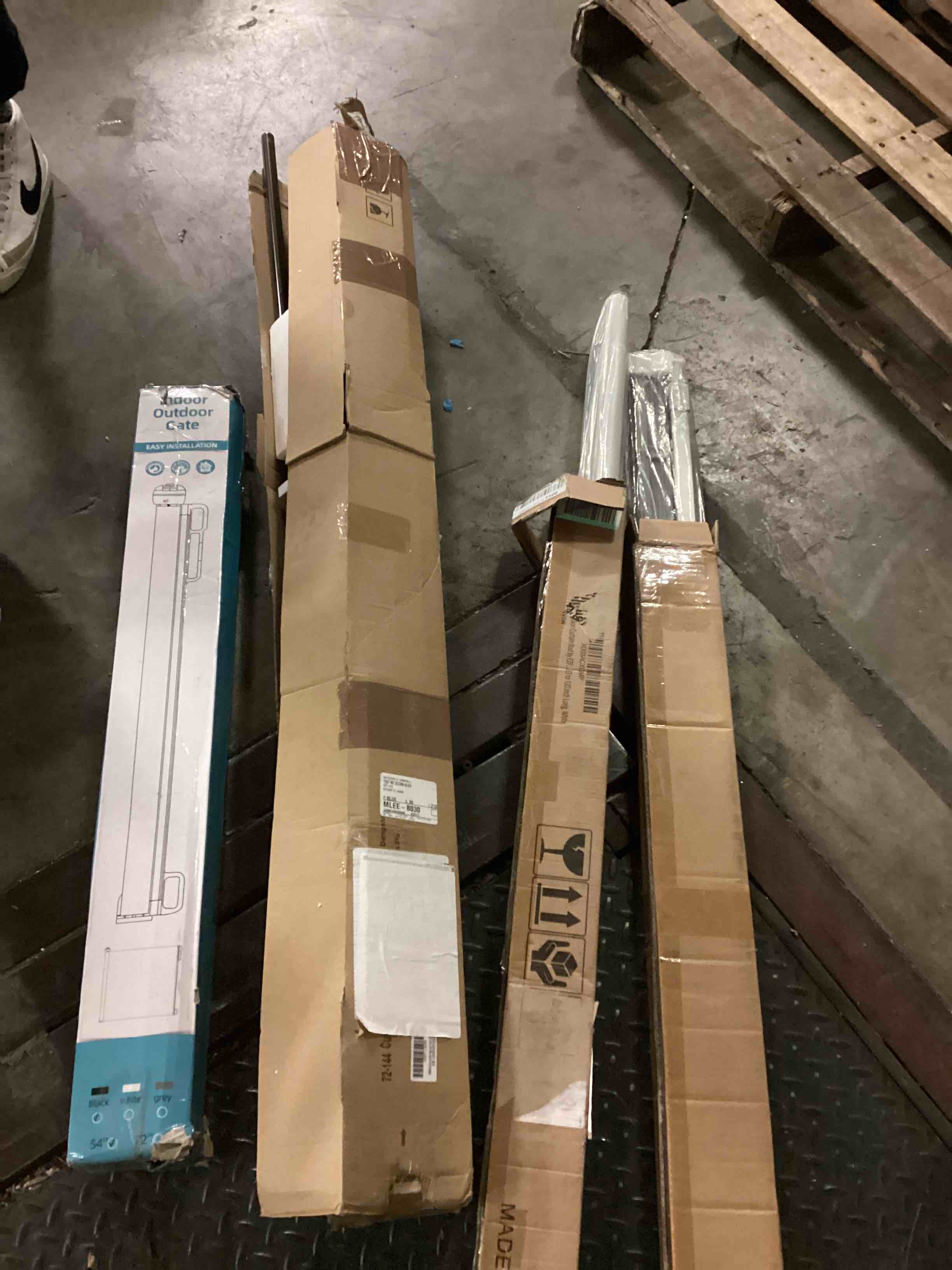 Assorted Household includes, Tension Curtain Rod/Cordless blind and more 