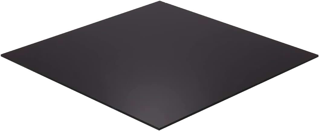 Falken Design Acrylic Plexiglass Sheet, Black, 18" x 20" 