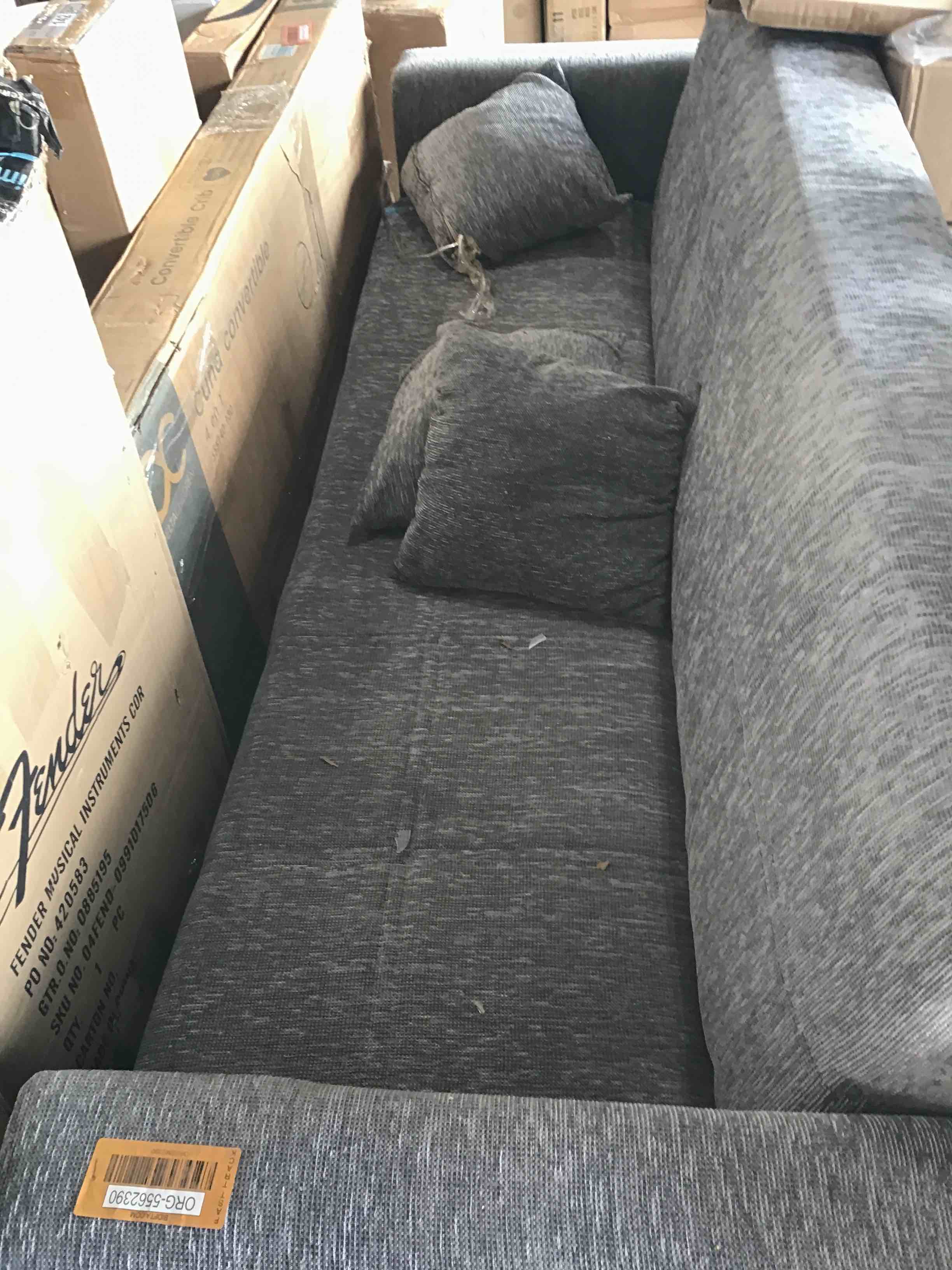 Grey Mesh Couch