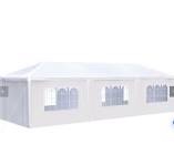 ZNTS 10x30' Wedding Party Canopy Tent Outdoor Gazebo with 8 Removable Sidewalls W121270358