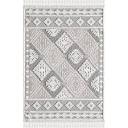 Tap and Hold to Zoom Bazaar Ramsi White/Grey 8 ft. x 10 ft. Global Polypropylene and Polyester Area Rug 