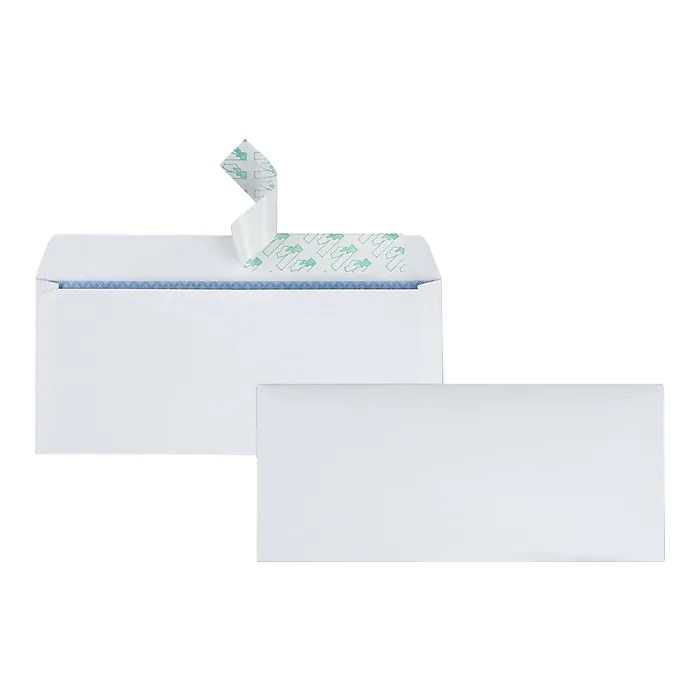 Quality Park Self Seal Security Tinted #10 Business Envelopes, 4 1/8" x 9 1/2", White Wove, 500/Box (QUA69122)