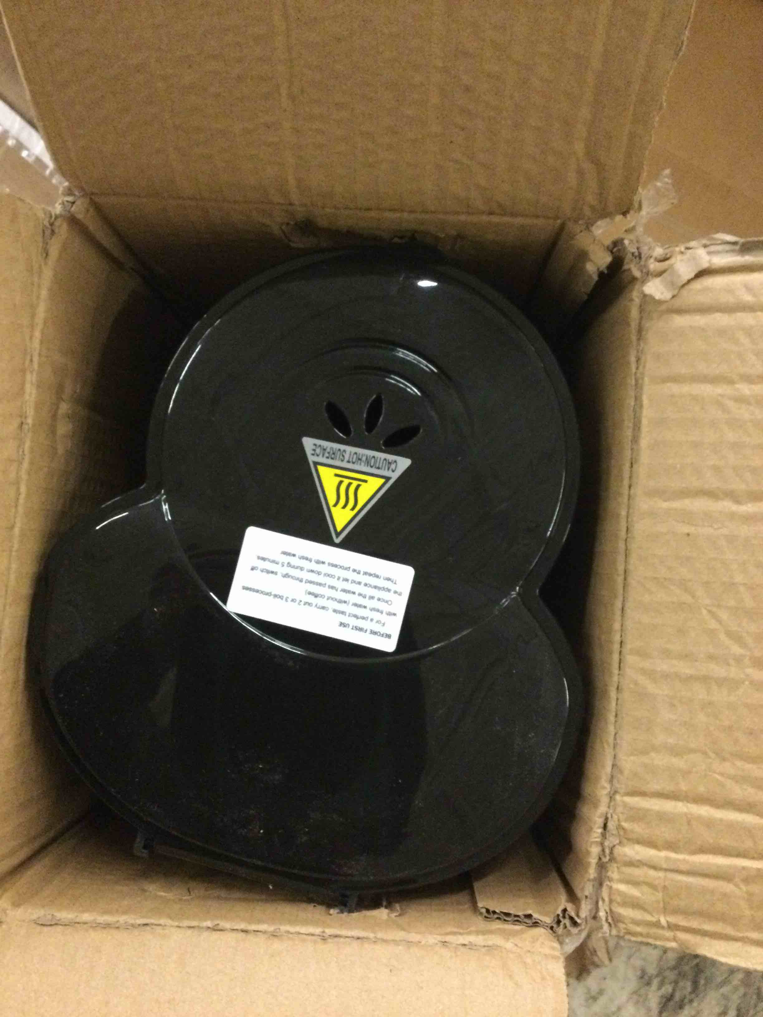 Condition photo showing As Is for Drip Coffee Maker 12 Cup, Anti-Drip Coffee Machine, Auto Keep Warm Function, Clear Water Level Window Coffee Pots, Small Coffee Makers Black, Stainless Steel