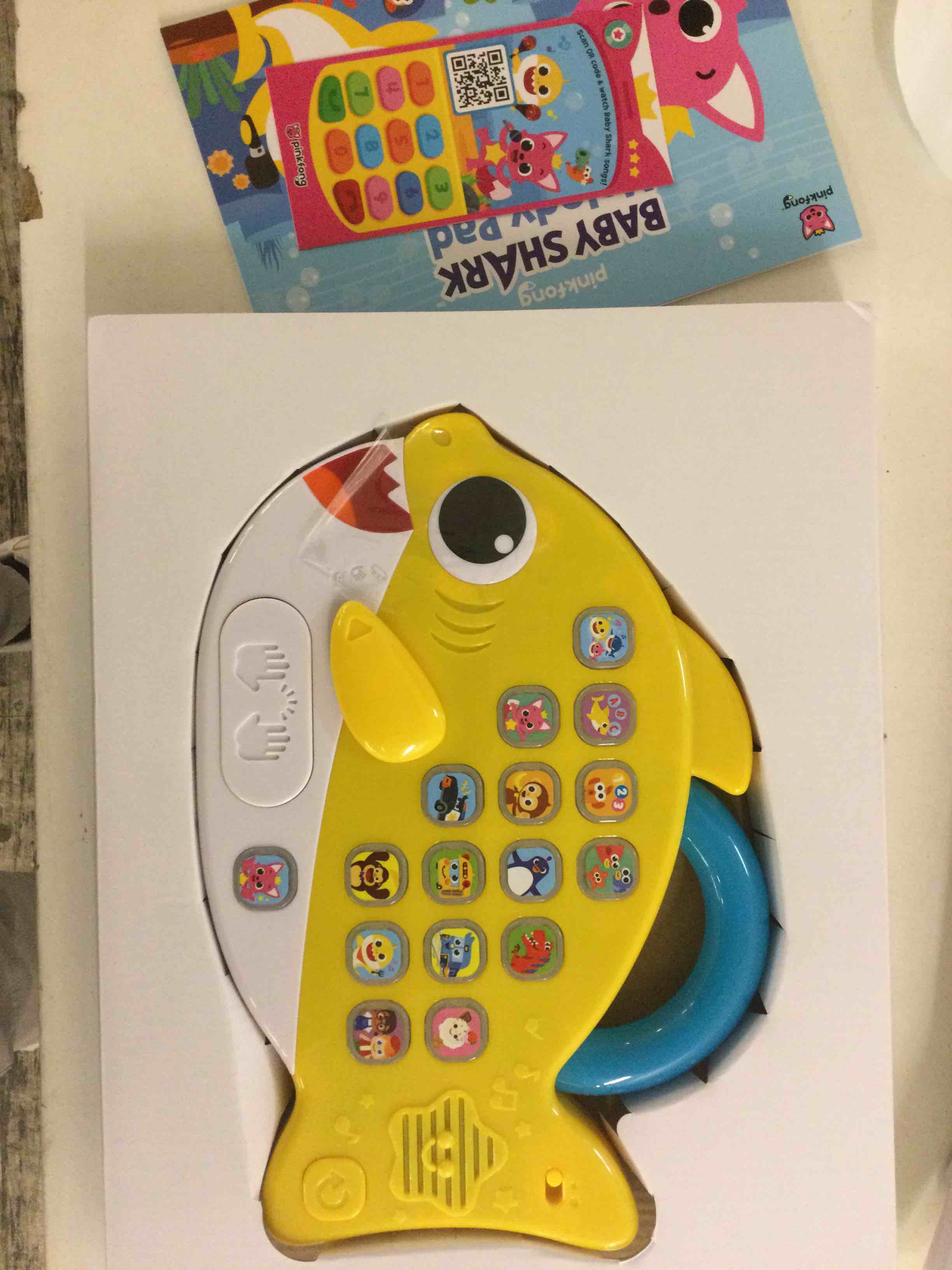 Condition photo showing New/Like New for Baby Shark Melody Pad Sound Pad | Baby Shark Toys, Baby Shark Books | Learning & Education Toys | Interactive Baby Toys for Toddlers 1-3 | Gifts for Boys & Girls