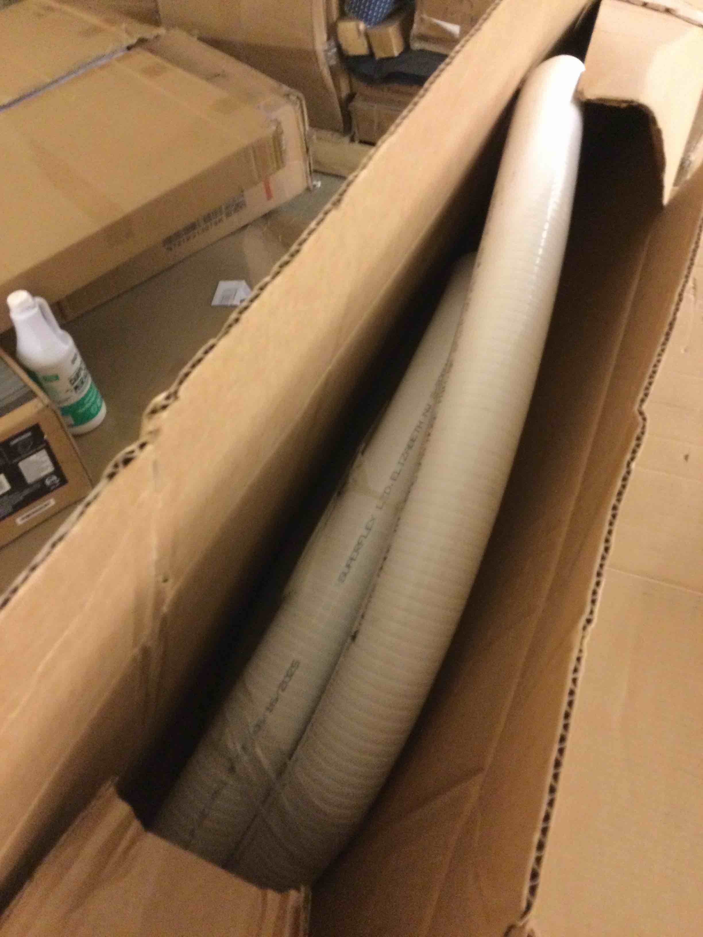 Condition photo showing As Is for Sealproof 2" Dia Flexible PVC Pipe, Pool and Spa Hose Tubing, Made In USA, Schedule 40 2-Inch, 50 FT, White