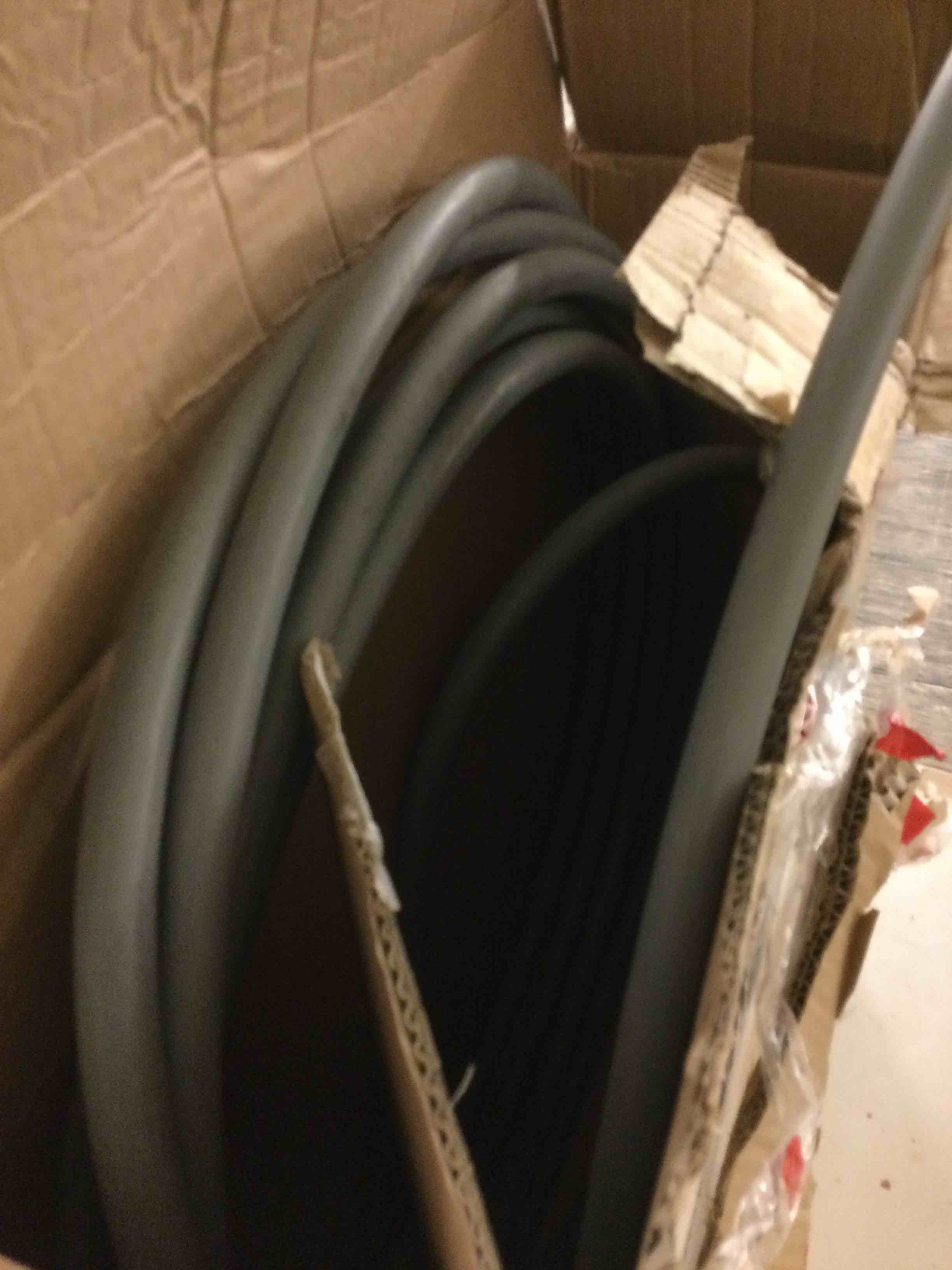 Condition photo showing As Is for (similar to) 3/8\" 4800psi pressure washer hose 200ft with swivel quick connect for cold/hot water max 248°f, kink resistant steel wire braided, wear resistant power washer hose with m22 14mm adapter blue 200ft