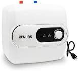 KENUOS Electric Mini Tank Water Heater 1.5KW 4 Gallon 15L Shelf, Wall or Floor Mounted 110/120V Small Compact Tank Storage Instant Under Sink Plug in Small Tank Storage