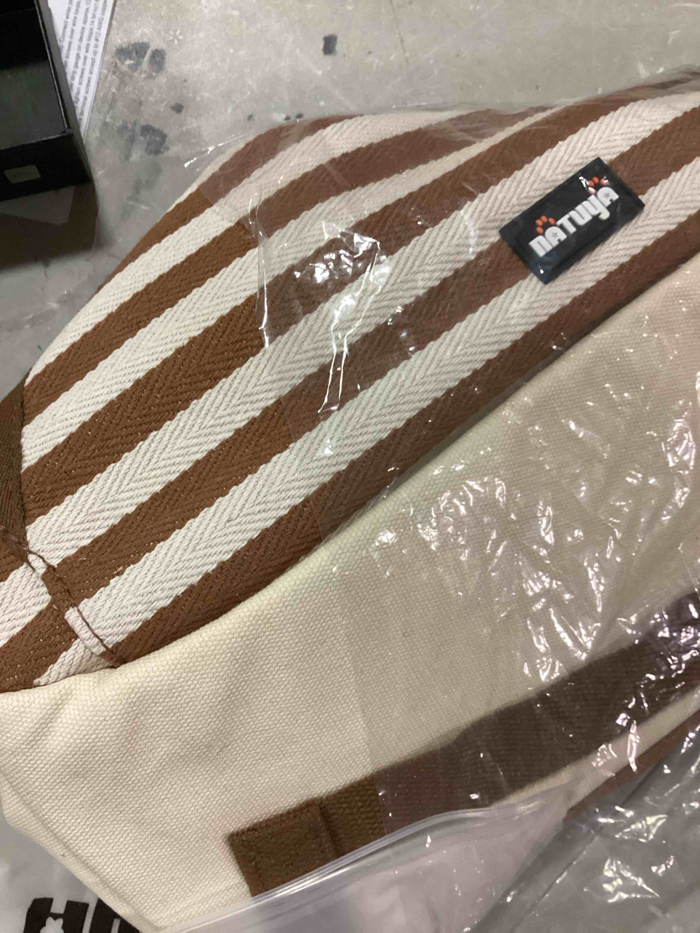 NATUYA Dog Sling Carrier Puppy Carrier, Adjustable Pet Front Sling Carrier Travel Bag with Bottom Pad, Pet Carrier for Small Dog Cat Puppy Traveling Hiking Camping (Khaki, 3-8 lb)