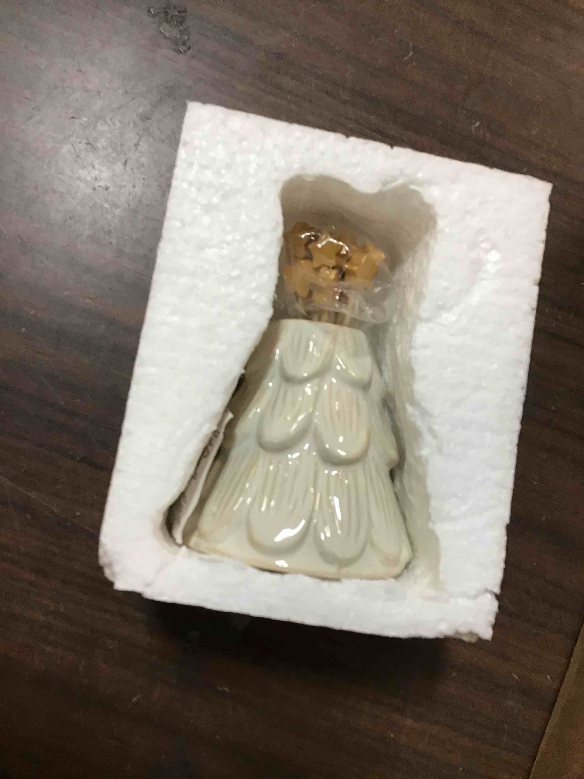 Gold Nativity decoration tree white
