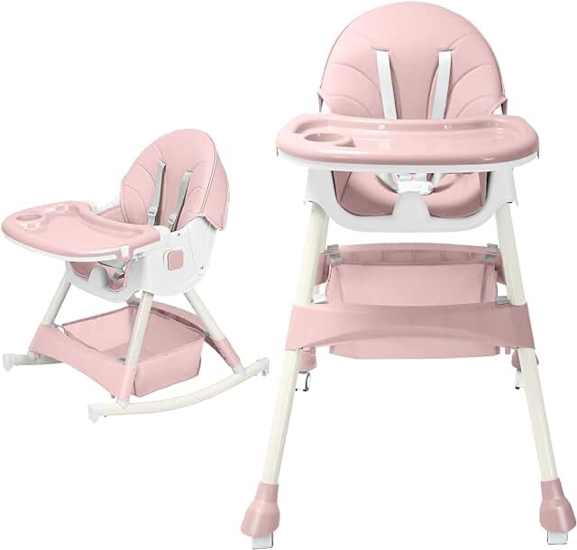 baby high chair, pink