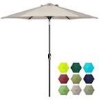 Tempera 7.5' Outdoor Market Patio Table Umbrella with Auto Tilt and Crank, Large Sun Umbrella with Sturdy Pole&Fade resistant canopy, Easy to set, Apple Green Apple Green 7.5ft