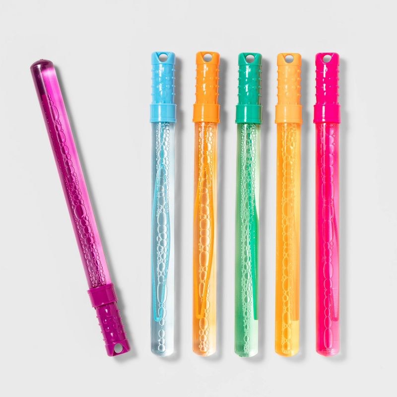 6pk 4oz Bubble Wands - Sun Squad