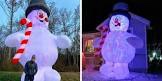 Hammacher Schlemmer Inflatable Snowman 