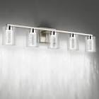 SineRise Brushed Nickel vanity light 5 lights