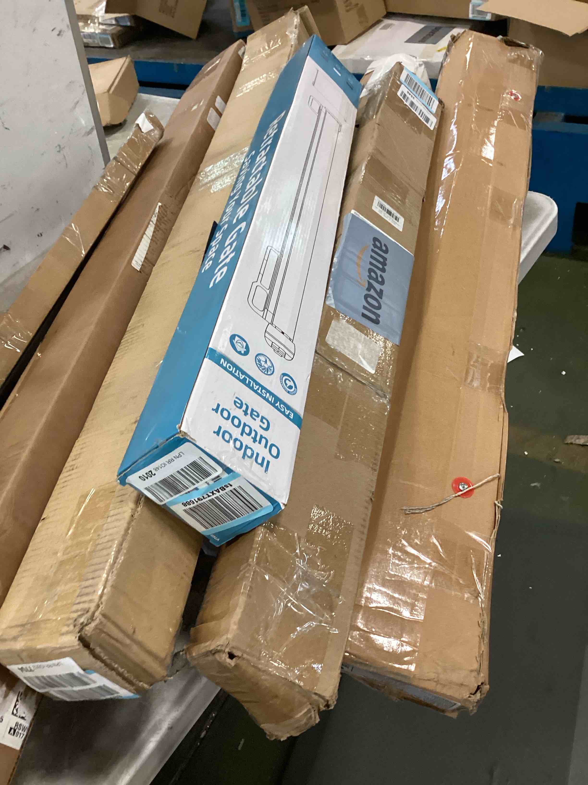 assorted item miscellaneous curtain rod/ retractable gate and more 