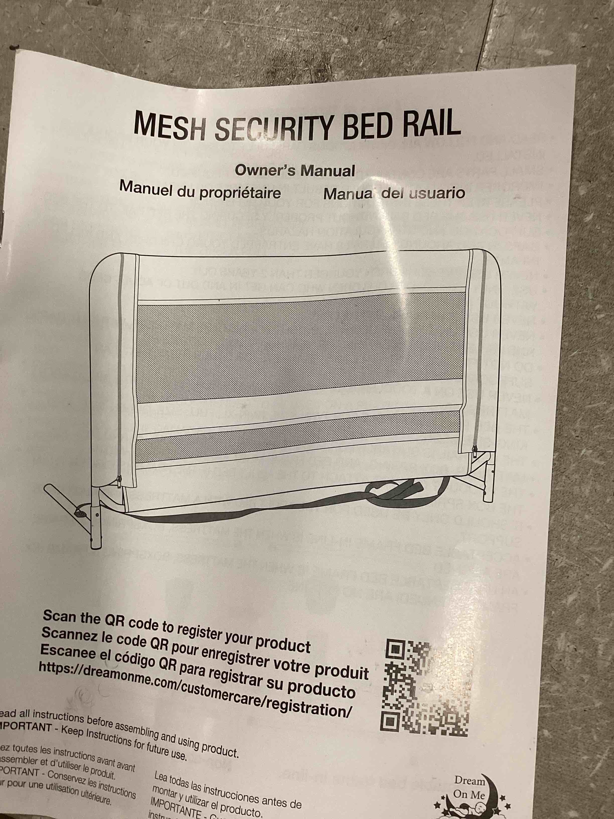 mesh secure bed rail 