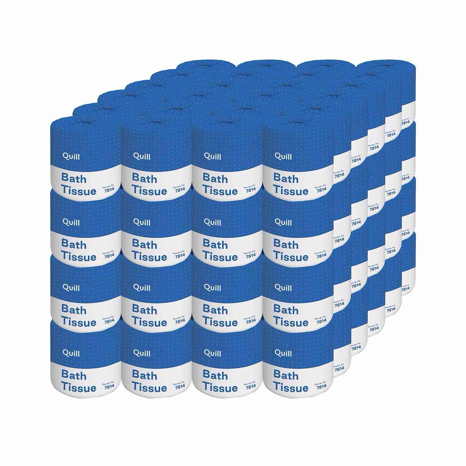 New, Quill Toilet Paper Roll 2 Ply 500 Sheets 96 Rolls (c-1.10-ag10)