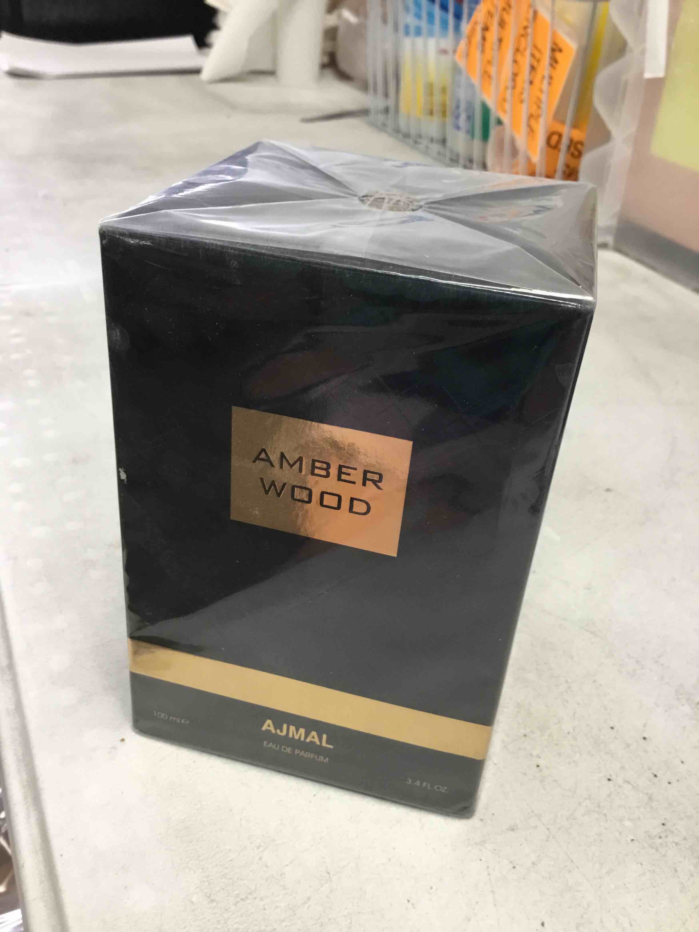 Ajmal Amber Wood for Unisex EDP, 3.4 Ounce - Made in Dubai 