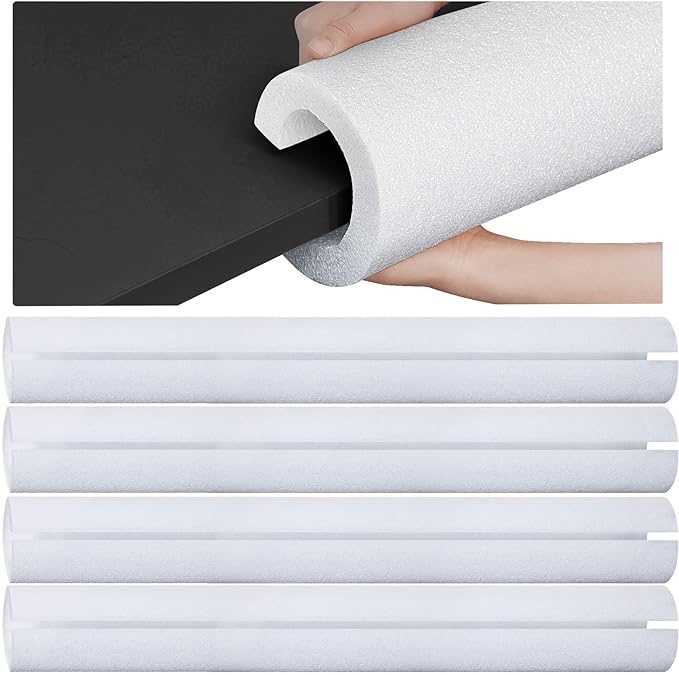 4 Pcs Hanaive 40 Inch x 4.1 Inch Jumbo Pool Noodles Bulk Pool Noodles Foam Large Pre Slit Clamp Foam Protection Foam Tube Swim Noodles for Swimming Floating Craft Projects Padding Bumper