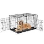 ( Similar) Metal Pet Cage Double Door W/Divider Panel Indoor Outdoor Dog 