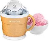 Nostalgia Electric Ice Cream, 1.5 Quart, Soft Serve Machine with Ingredient Chute for Mixes for Frozen Yogurt, Gelato & Sorbet Maker, Tan