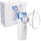 Ultrasonic Portable Nebulizer, USB Rechargeable Portable Nebulizer with Mouthpiece, Nebulizer Machine for Adults & Kids with Auto Clean, Travel, Home, Daily use…